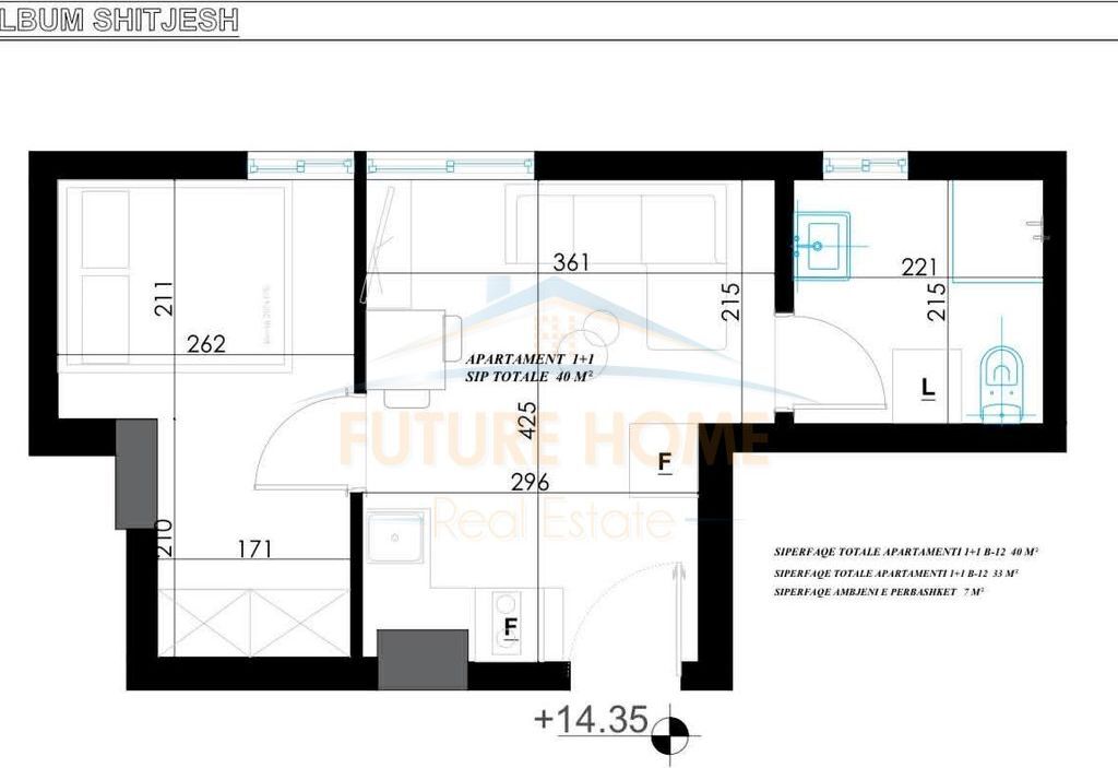 For sale, Apartment 1+1, New Ring