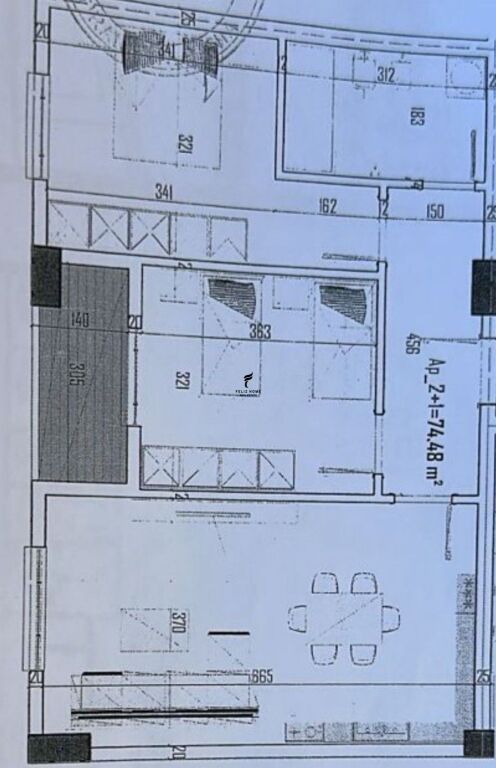 FOR SALE APARTMENT 2+1 PASKUQAN 103,000 EURO FH-59032