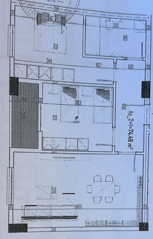 FOR SALE APARTMENT 2+1 PASKUQAN 103,000 EURO FH-59032
