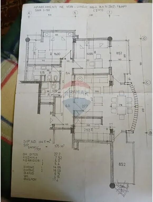 Apartament 2+1+2 per qira Sheshi Willson