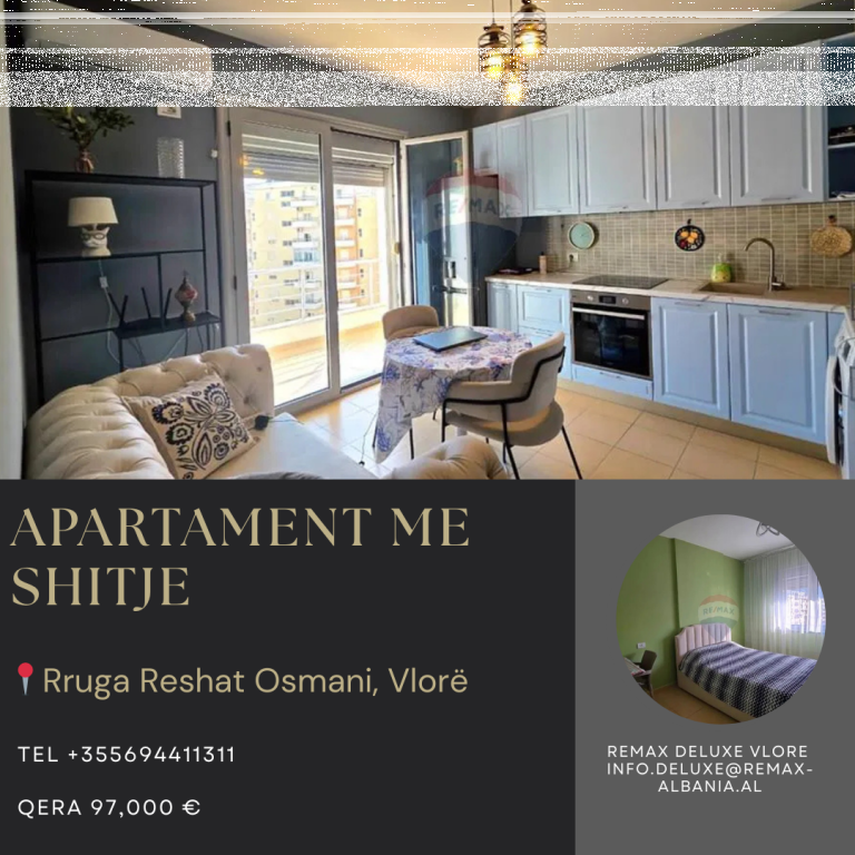 Appartamento 1+1 in Vendita vicino a Lungomare, Vlora