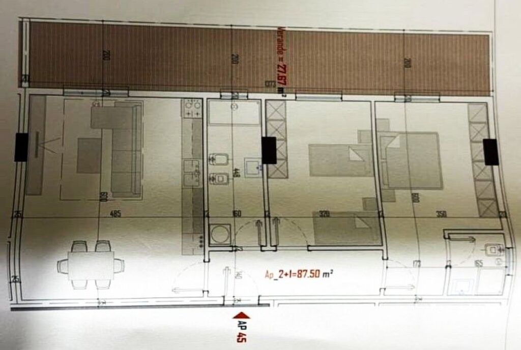 MUNDESI PER KESTE Apartament 2+1 në Paskuqan