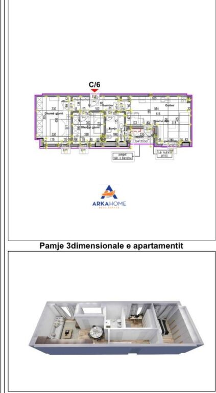 FOR SALE APARTMENT 2+1 "NEAR REPORT TV, FORMER PARK" 183,194 EURO