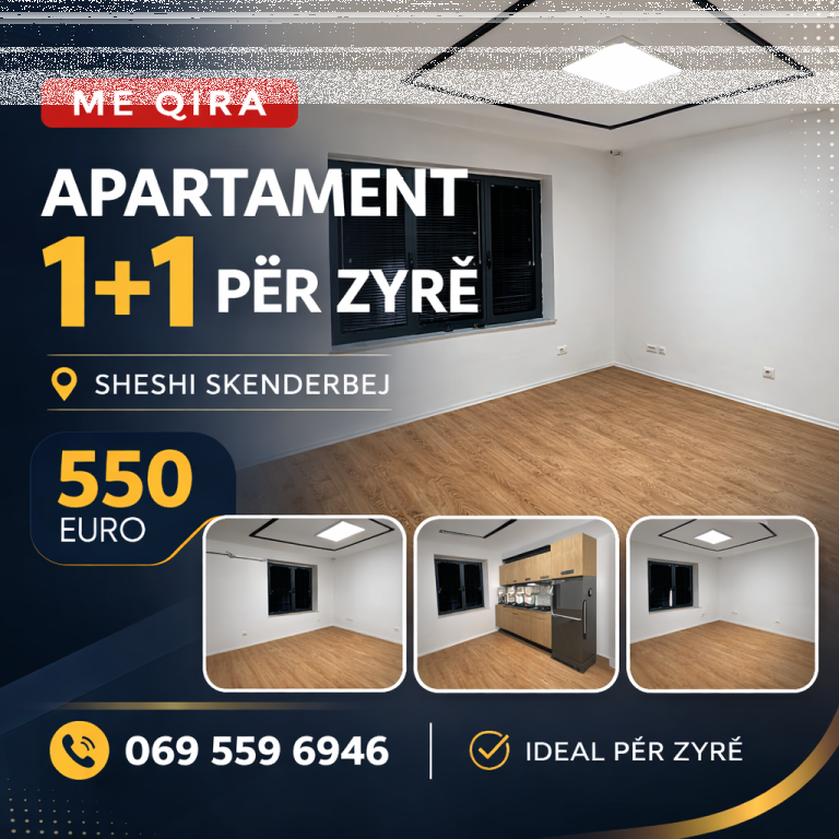 Ufficio in affitto (Appartamento 1+1) vicino a Piazza Skenderbej