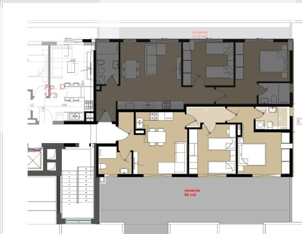 Apartment 2+1 for sale at Univers City, Tirana