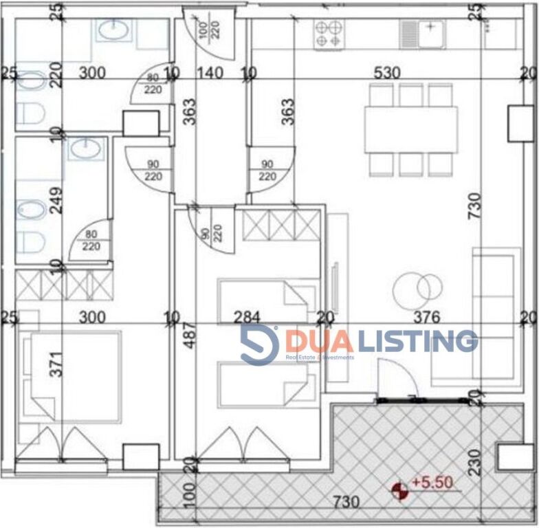 We sell a 2+1 apartment in the Aura complex in the Lapraka area.