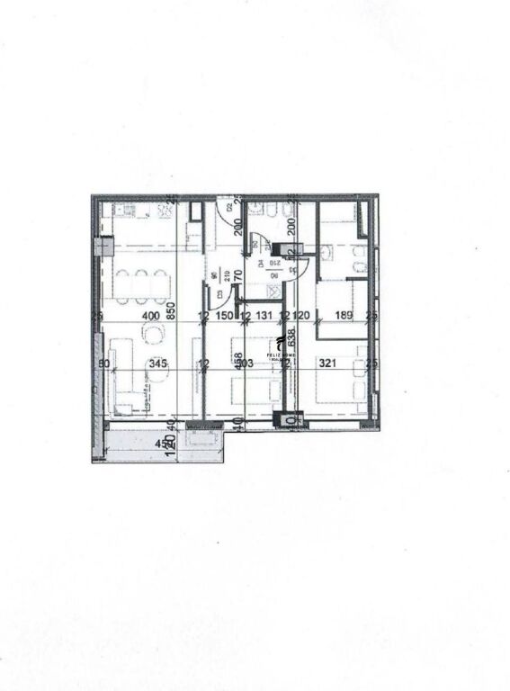 SHITET APARTAMENT 2+1+2 LIQENI I THATE 360.600 EURO FH-64144