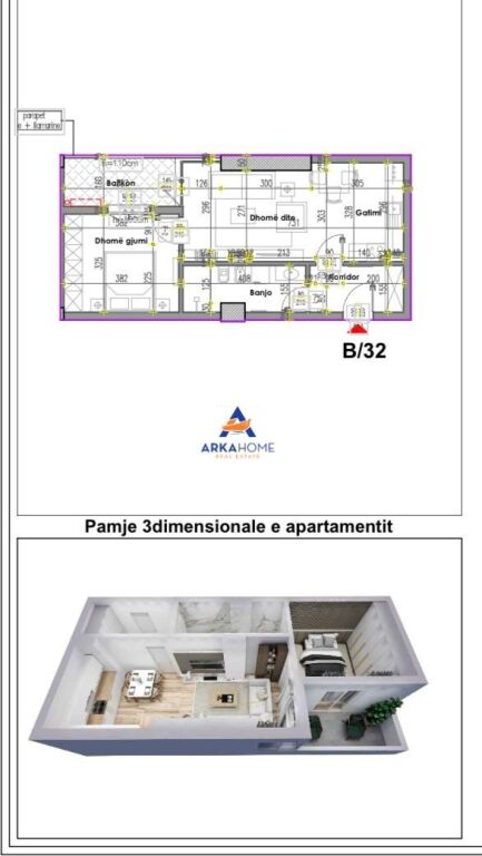 FOR SALE APARTMENT 1+1+BALCONY "NEAR REPORT TV, FORMER PARK" 153,000 EURO