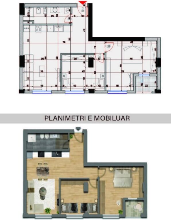 SHITET APARTAMENT 2+1 KOMUNA E PARISIT 272.850 EURO FH-64148