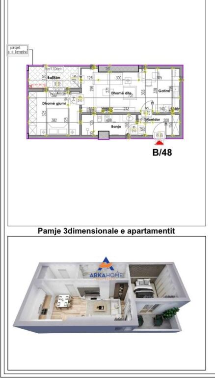 FOR SALE APARTMENT 1+1+BALCONY "NEAR REPORT TV, FORMER PARK" 160,000 EURO