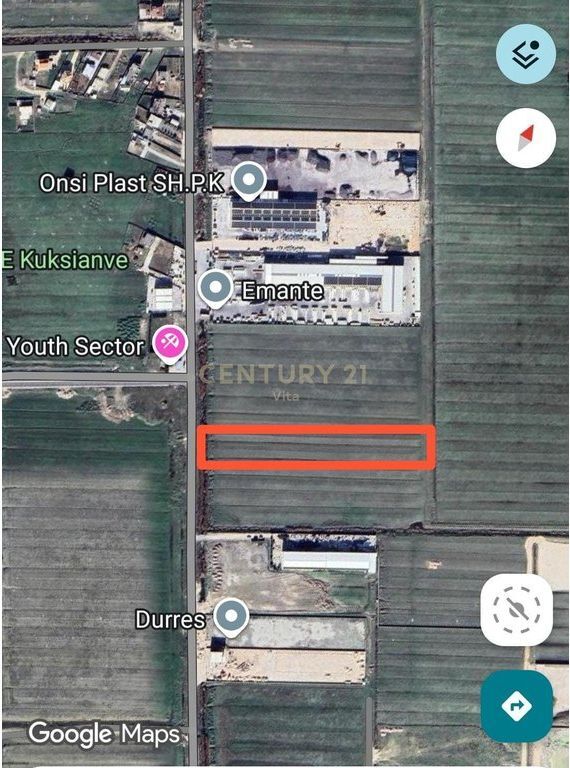 Terreno in Vendita sulla Strada Principale Vath Truja, Durrës!