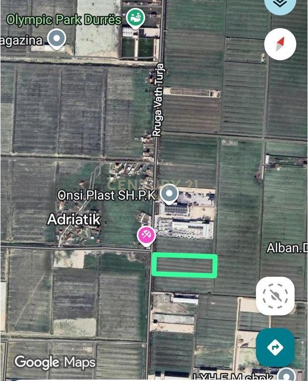 Terreno in Vendita sulla Strada Principale Vath Truja, Durrës!