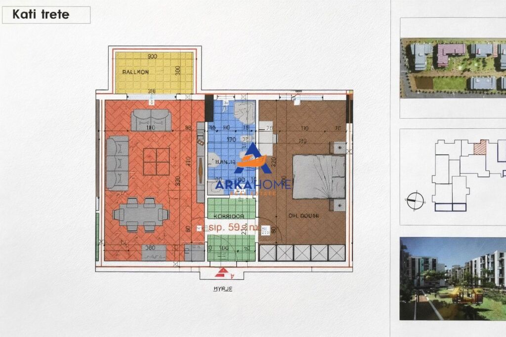 IN VENDITA APPARTAMENTO 1+1+BALCONE PRESSO “RESIDENCA KLENSI” 150.000 EURO