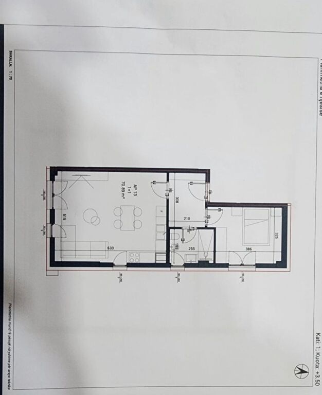 Apartament ne shitje 1+1