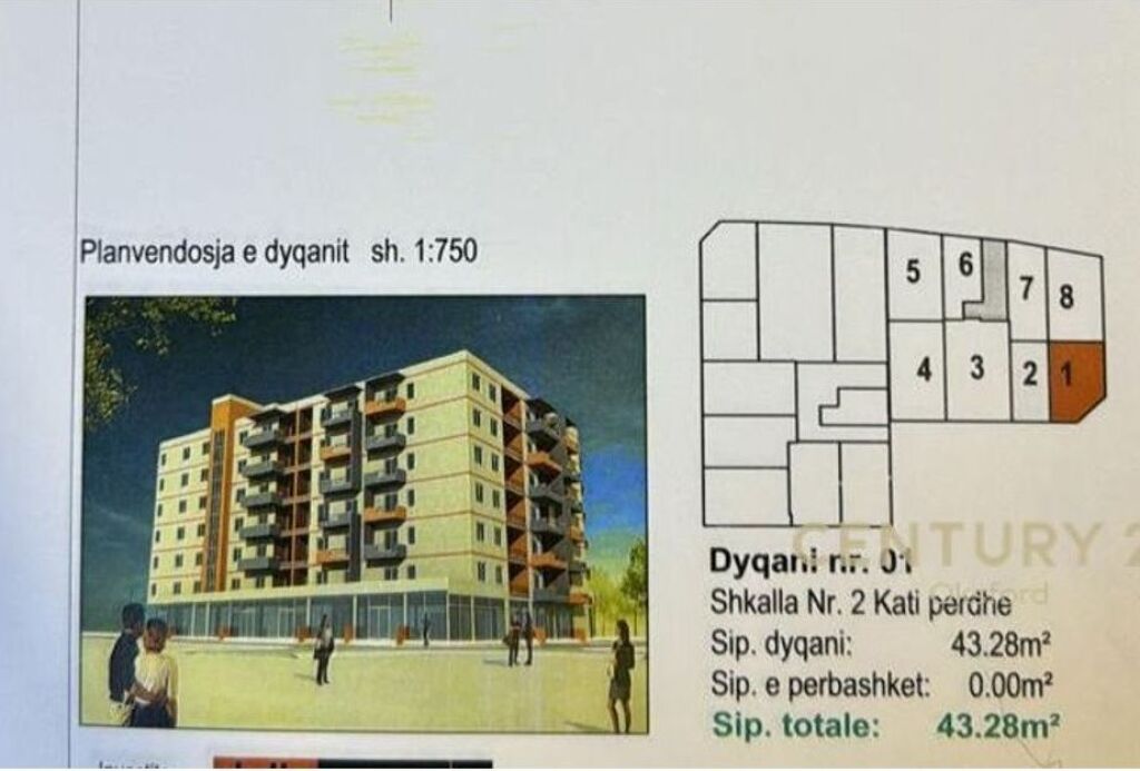 43.28 m2 AREA COMMERCIALE IN VENDITA NELL'AREA DI FRESKU.