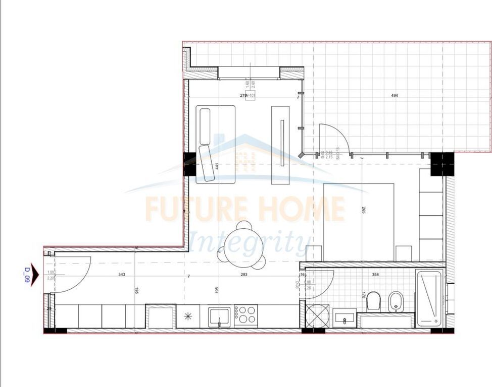 Shitet, Apartament 1+1, Unaza e Re, Tiranë.