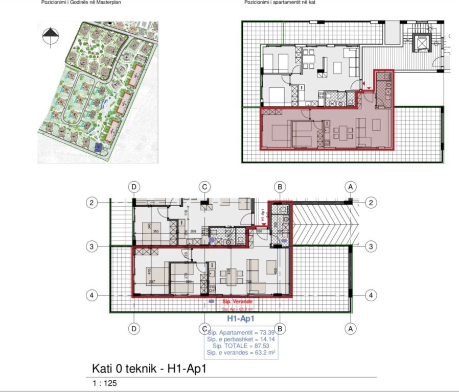 Apartament 2+1, kati 0 me oborr. 2300 eur/m2