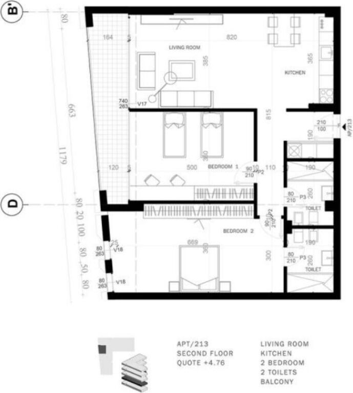 Apartament ne shitje 2+1+2