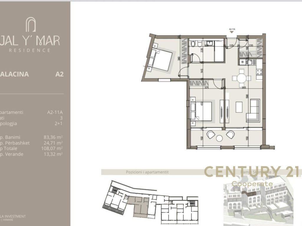 Appartamento 2+1 in vendita nel complesso residenziale Jal y Mar Residence