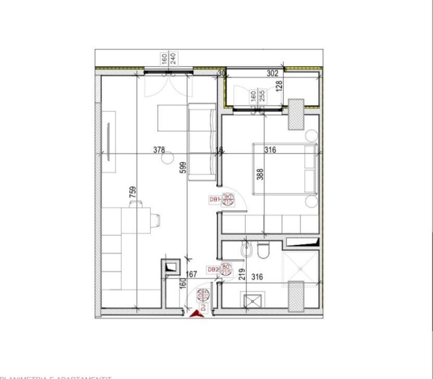 Apartament 1+1 ne shitje , Residenca Splendor