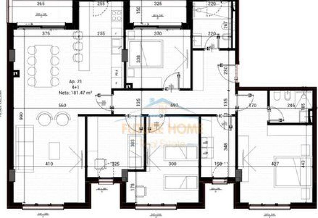 Shitet, Apartament 4+1, Park Houses Residence, Tiranë.