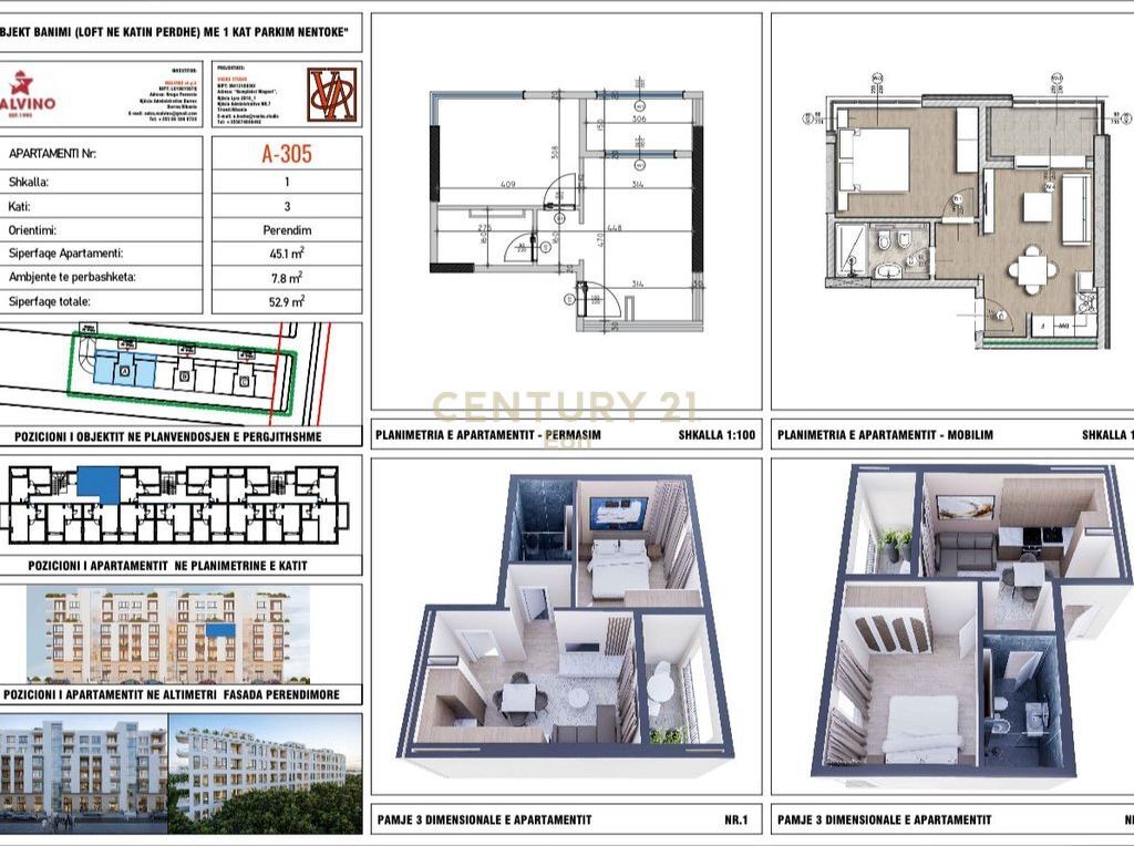 APARTAMENT 1+1 PER SHITJE " LA MER RESIDENCE "GOLEM !