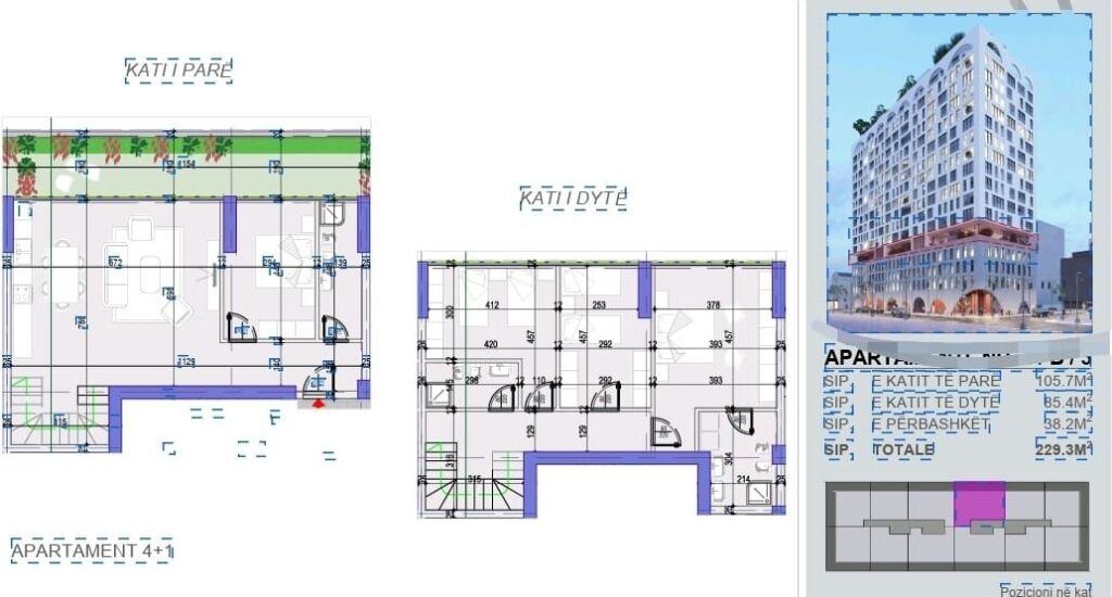 🏙️ Shitet Duplex 4+1 – Rezidenca White Tower