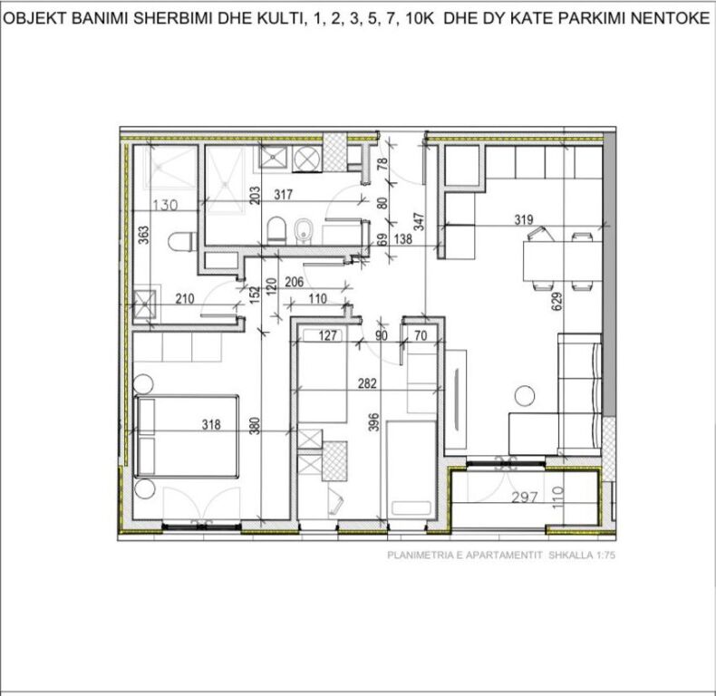 Apartament 2+1+2 ne shitje , Residenca Splendor