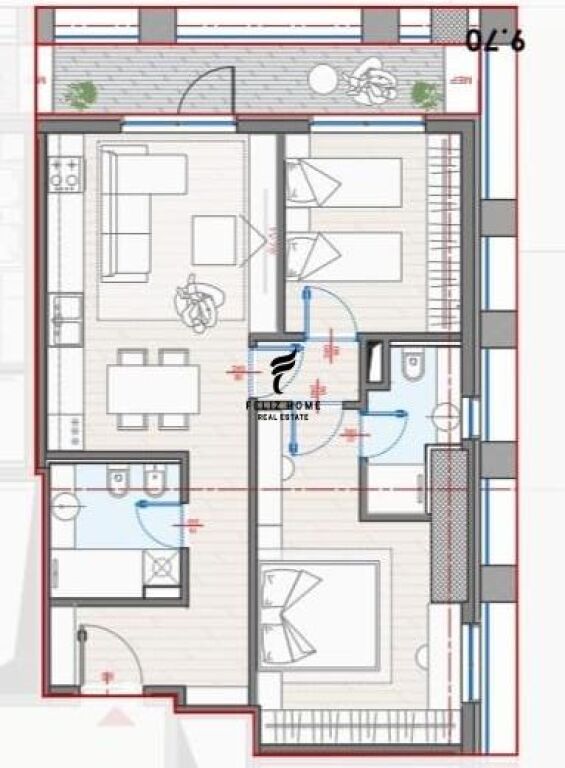 VENDESI APPARTAMENTO 2+1 ZOGU I ZI 266.000 EURO FH-64837