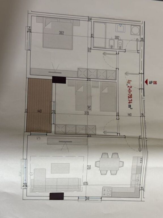 APARTMENT FOR SALE 2+1 IN PASKUQAN, PAYMENT IN INSTALLMENTS  