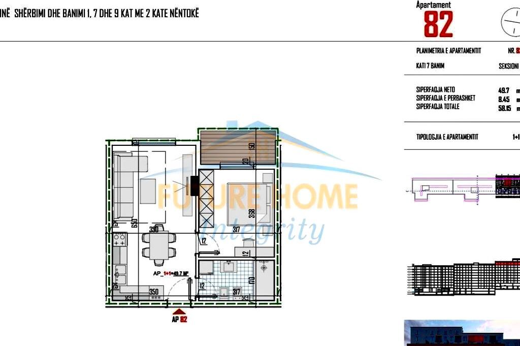 🚀 Opportunità di investimento a "Tirana View Residence" – 1+1 con pagamento a rate! 🏠