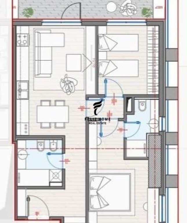 VENDESI APPARTAMENTO 2+1 ZOGU I ZI 266.000 EURO FH-64789