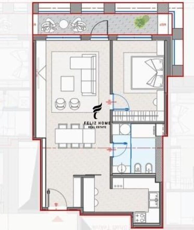 SHITET APARTAMENT 1+1 ZOGU I ZI 245.000 EURO FH-64816