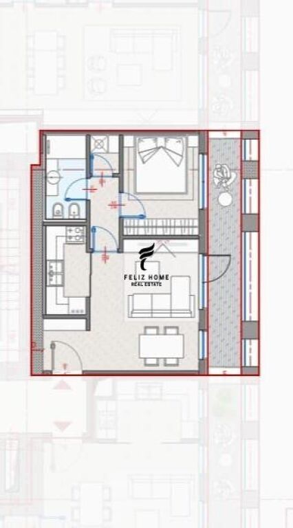 SHITET APARTAMENT 1+1 ZOGU I ZI 184.000 EURO FH-64811