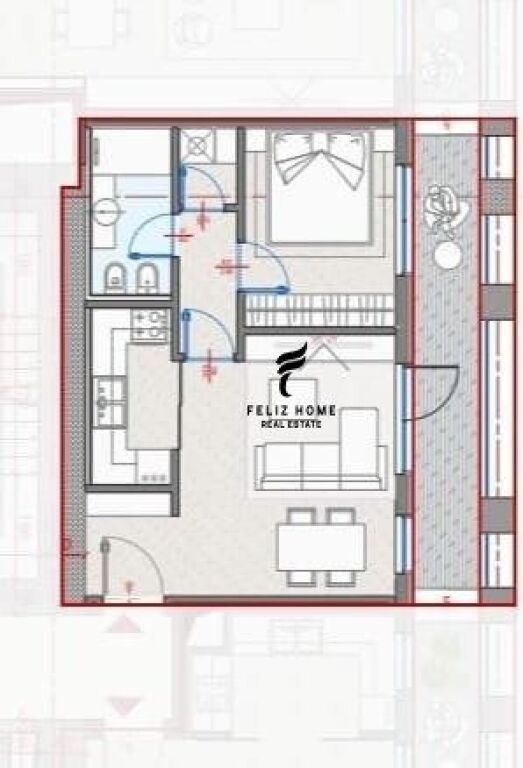 VENDESI APPARTAMENTO 1+1 ZOGU I ZI 184.000 EURO FH-64777