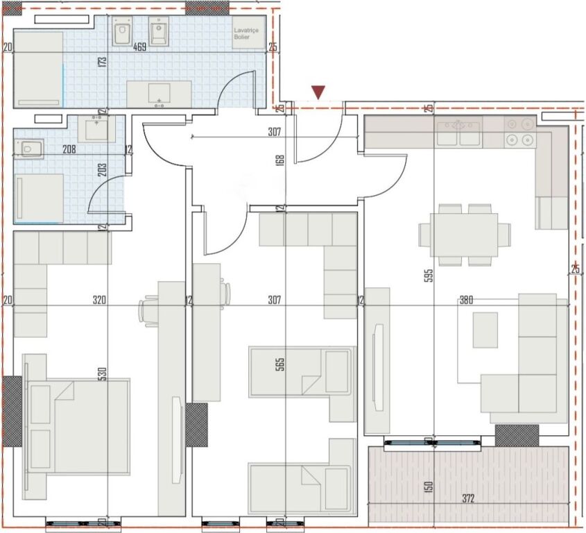 🏡Shitet Apartament 2+1 📍Paskuqan, Ringside Residences
