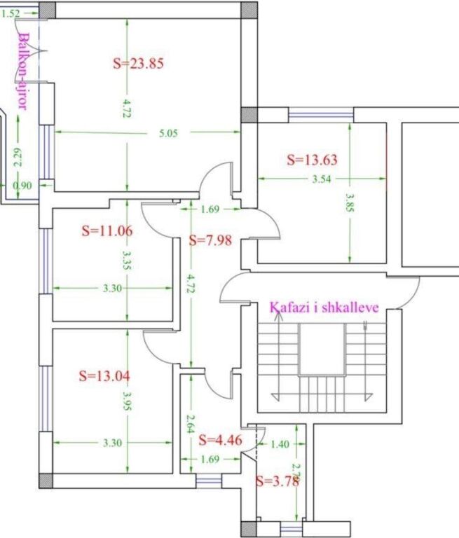 Appartamento 3+1 in vendita Centro tra Via Myslym Shyri e Via Kavaja (ID 4131494 )