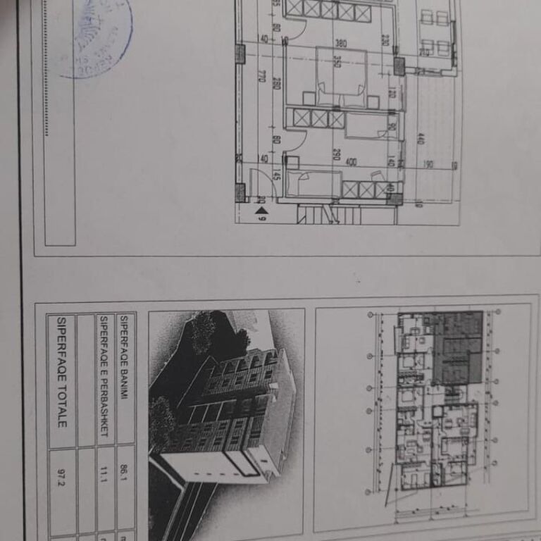 SHITET APARTAMENT 2+1 - FRESKU, TIRANË