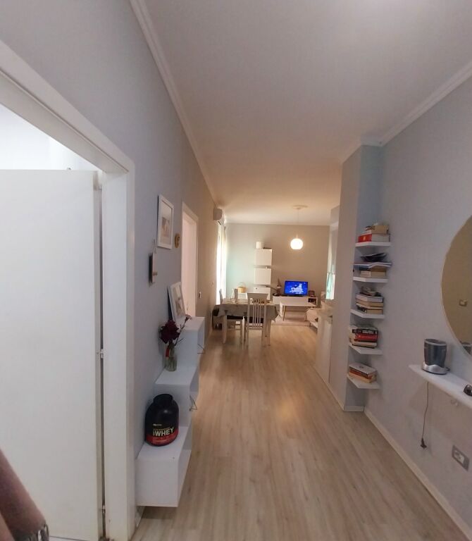 FOR SALE BY THE OWNER APARTMENT 1+1 NEW BUILDING WITH ELEVATOR, FURNISHED. AREA NEAR NELA 6/BLV MIGJENI YZBERISHT/ASTIR - TIRANA.