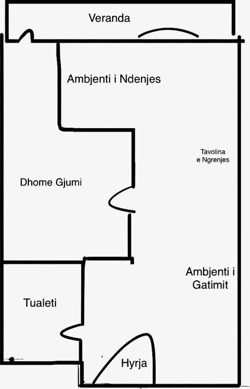 Shitet Apartament 1+1 📍 Rezidenca Kodra 2 (tek Flutura)