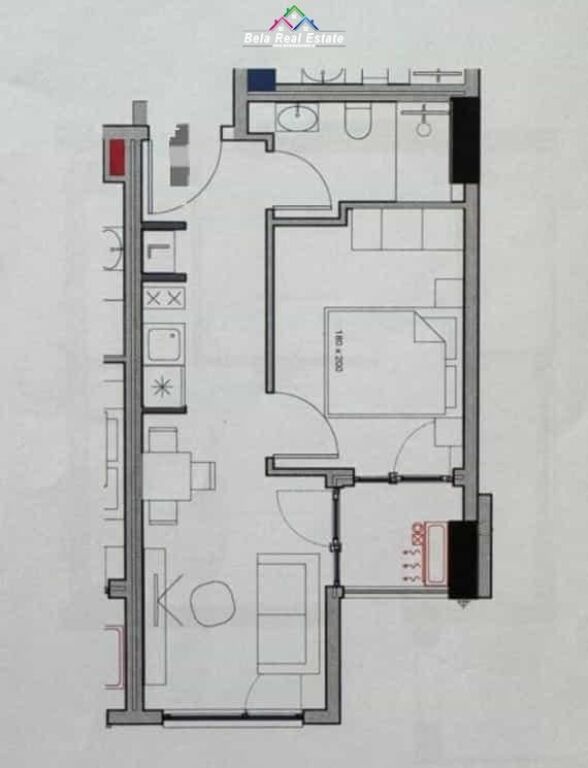 Apartment For Sale 1+1 Near American Hospital 3 ( ID B110553) Tirana
