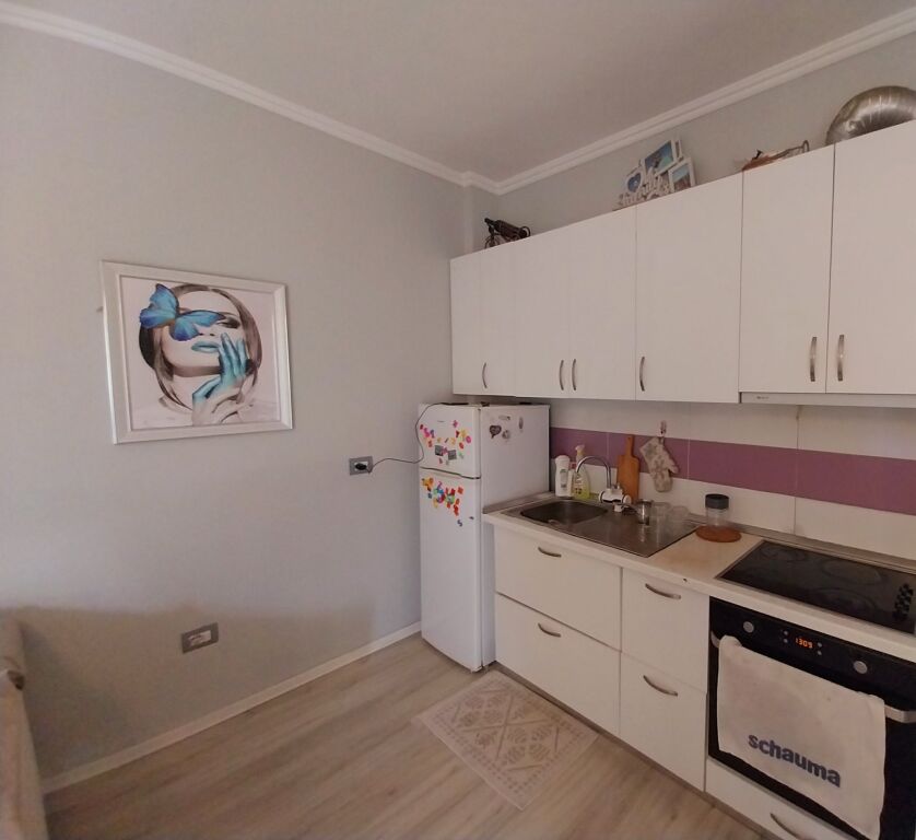 FOR SALE BY THE OWNER APARTMENT 1+1 NEW BUILDING WITH ELEVATOR, FURNISHED. AREA NEAR NELA 6/BLV MIGJENI YZBERISHT/ASTIR - TIRANA.