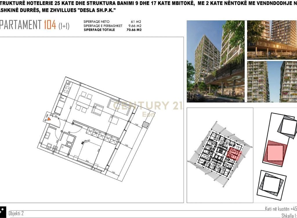APARTAMENT 1+1 PER SHITJE TEK "DESLA TOWER" PLAZH,DURRES !