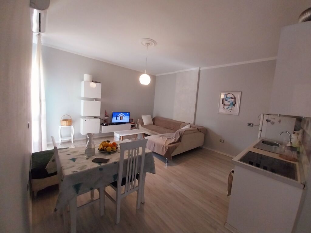 FOR SALE BY THE OWNER APARTMENT 1+1 NEW BUILDING WITH ELEVATOR, FURNISHED. AREA NEAR NELA 6/BLV MIGJENI YZBERISHT/ASTIR - TIRANA.