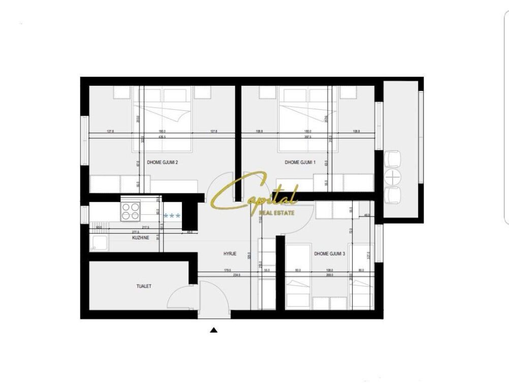 APPARTAMENTO IN AFFITTO 3+1 CENTRO 70.000 LEKE