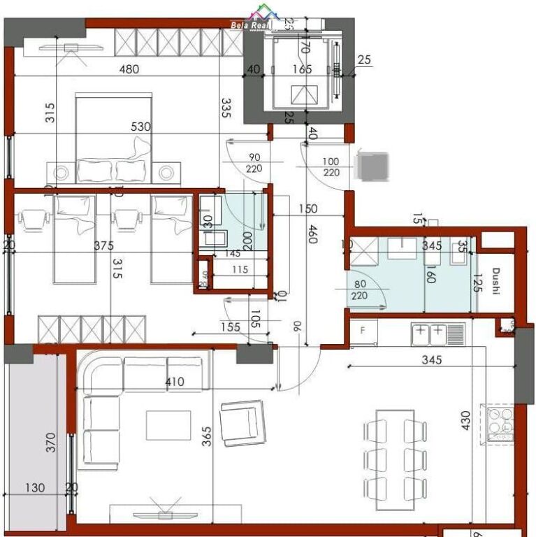 Apartment For Sale 2+1 in Kinostudio (ID B120821) Tirana