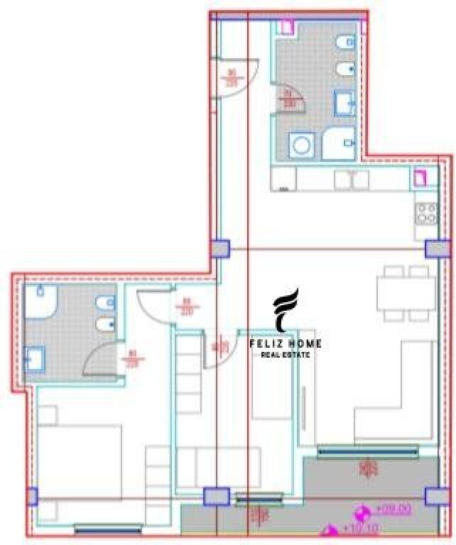 ZYRE ME QERA 107 M2 RRUGA E BARRIKADAVE 1200 EURO FH-65665