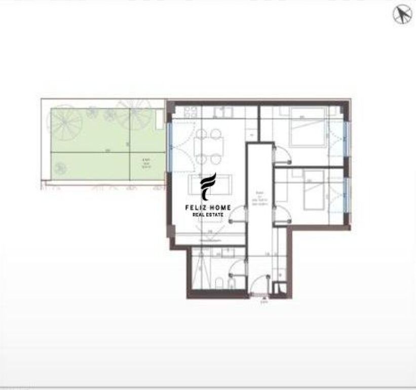 FOR SALE APARTMENT 2+1 DHERMI 326,500 EURO FH-65760