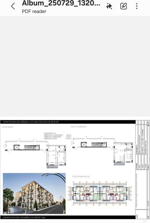 Apartament 1+1 Okazion ne Golem