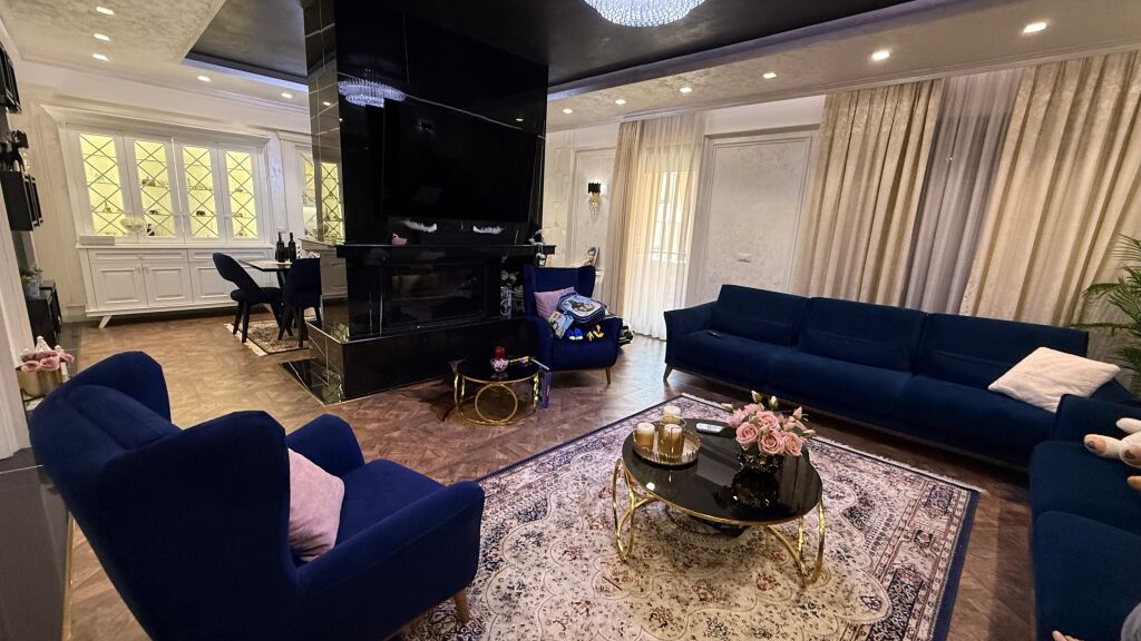 📍For Rent SUPER Apartment 2+1 with spacious areas, located in one of the most elite residences of Tirana at the Delijorgji Complex.